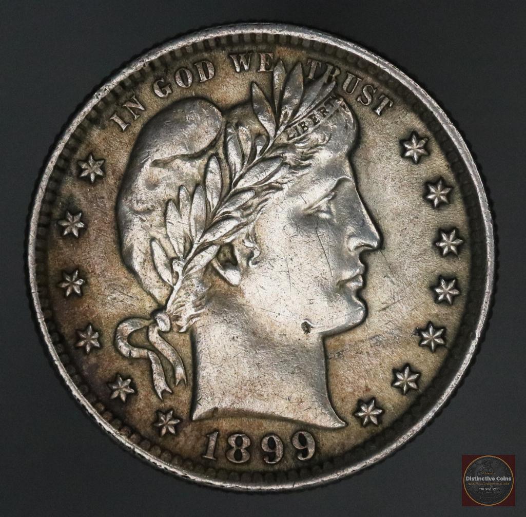 1899 P Barber Silver Quarter (1 of 2)