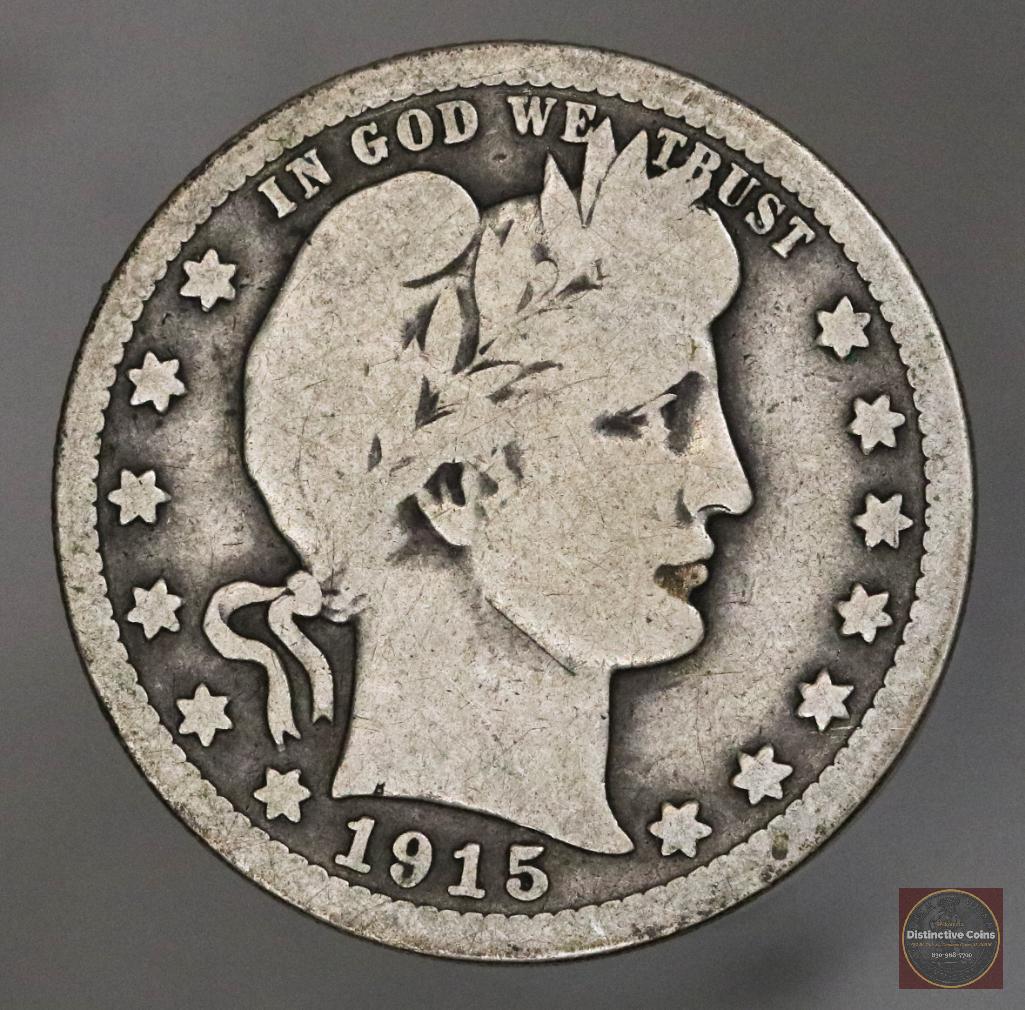 1915 S Barber Silver Quarter (1 of 2)