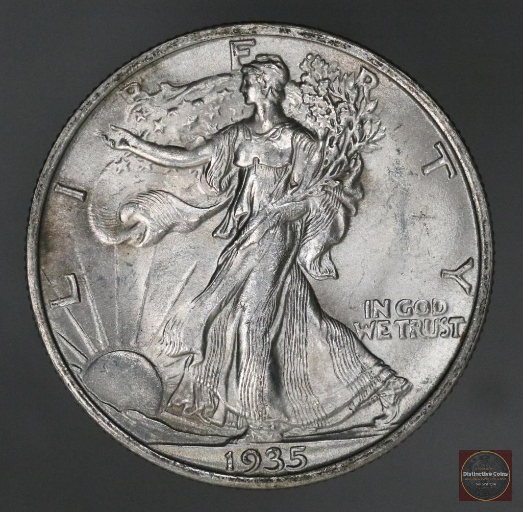 1935 P Walking Liberty Silver Half Dollar (1 of 2)