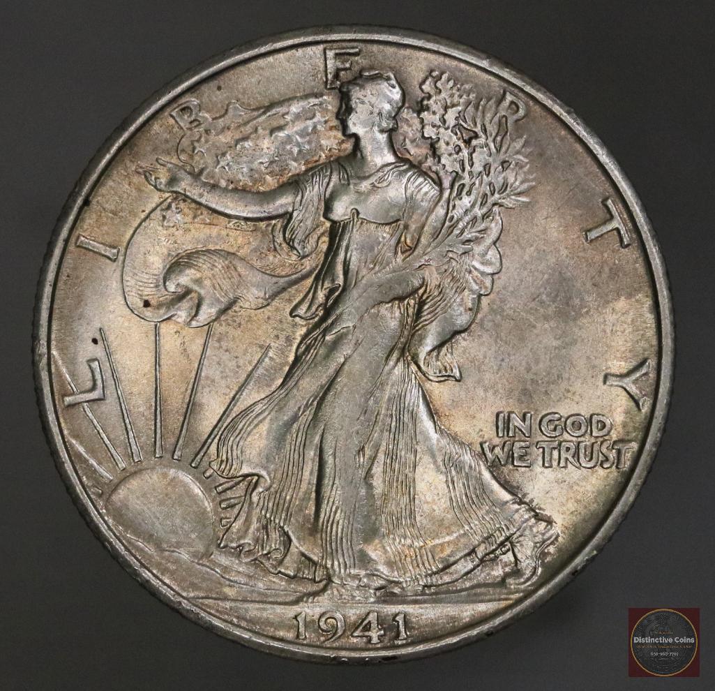 1941 S Walking Liberty Silver Half Dollar (1 of 2)