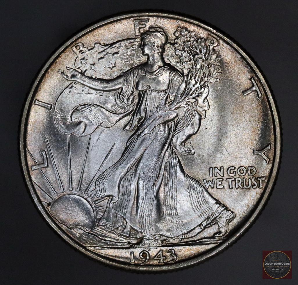 1943 P Walking Liberty Silver Half Dollar (1 of 2)