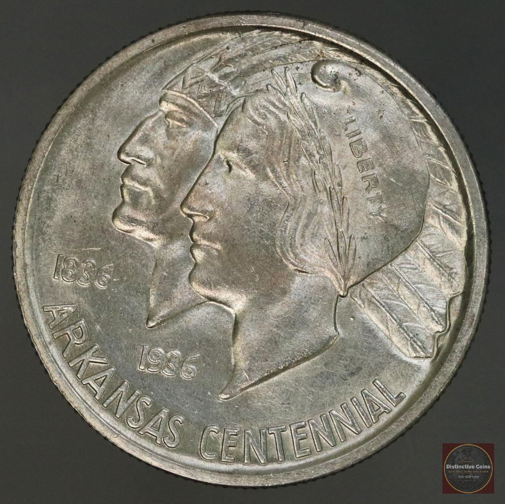 1936 Arkansas Commemorative Silver Half Dollar (1 of 2)