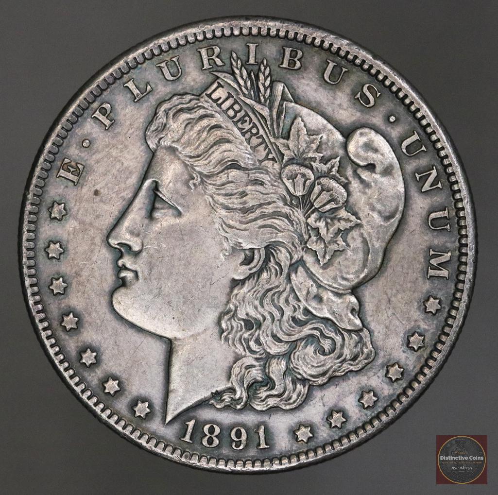 1891 CC Morgan Silver Dollar (1 of 2)
