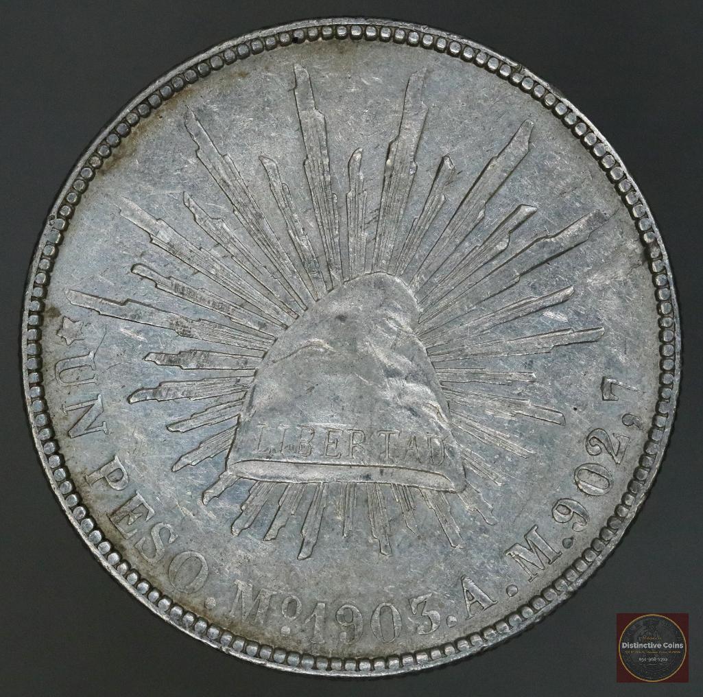 1903 Mo AM Mexico FIRST REPUBLIC 8 Reales Silver (1 of 2)