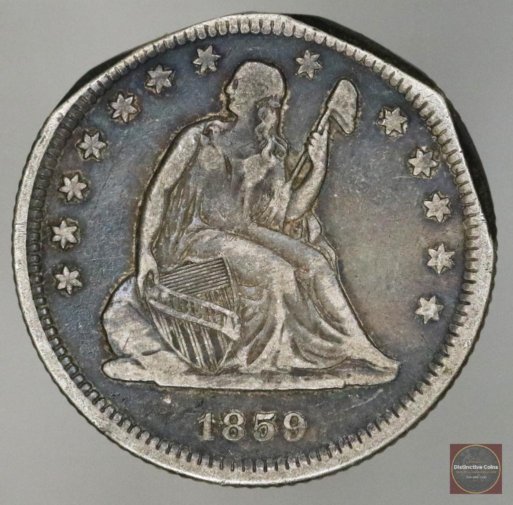 1859 O Seated Liberty Silver Quarter (1 of 2)