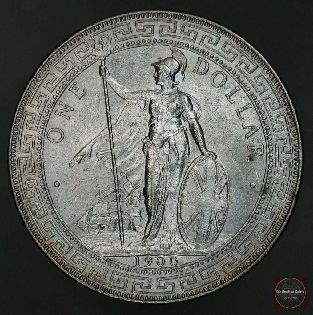 1900 Great Britain Hong Kong Trade Dollar Silver (1 of 2)