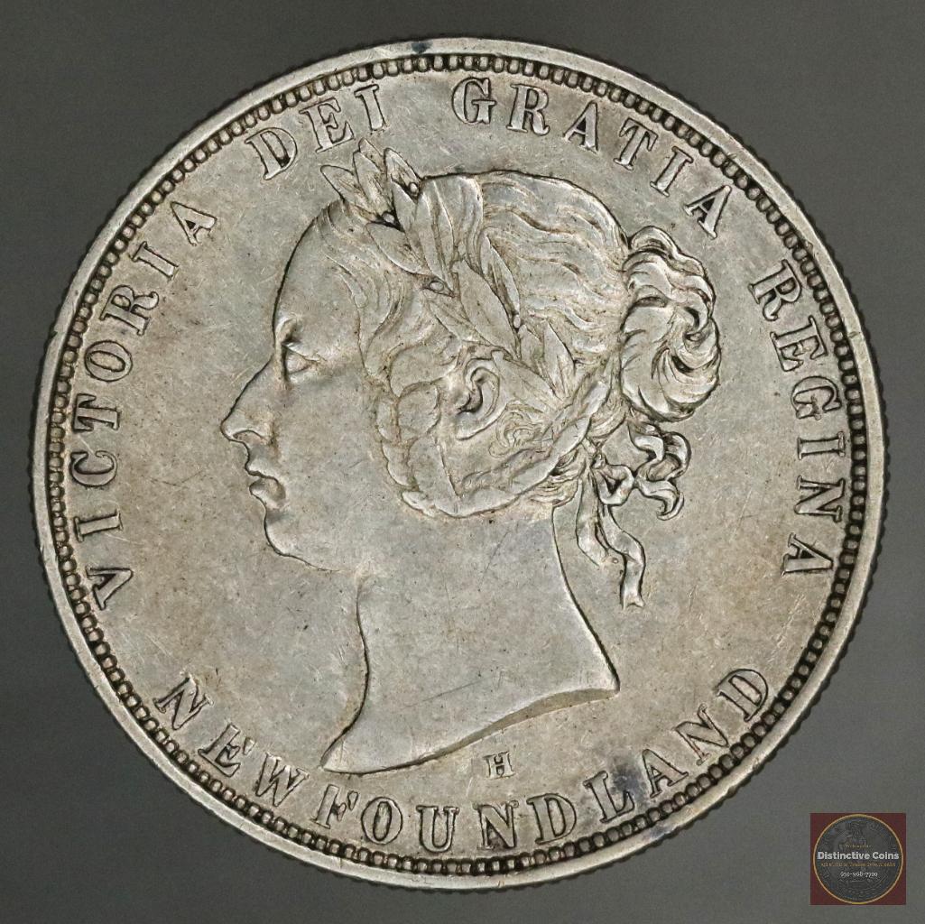 1876 H Newfoundland 50 Cents Silver (1 of 2)