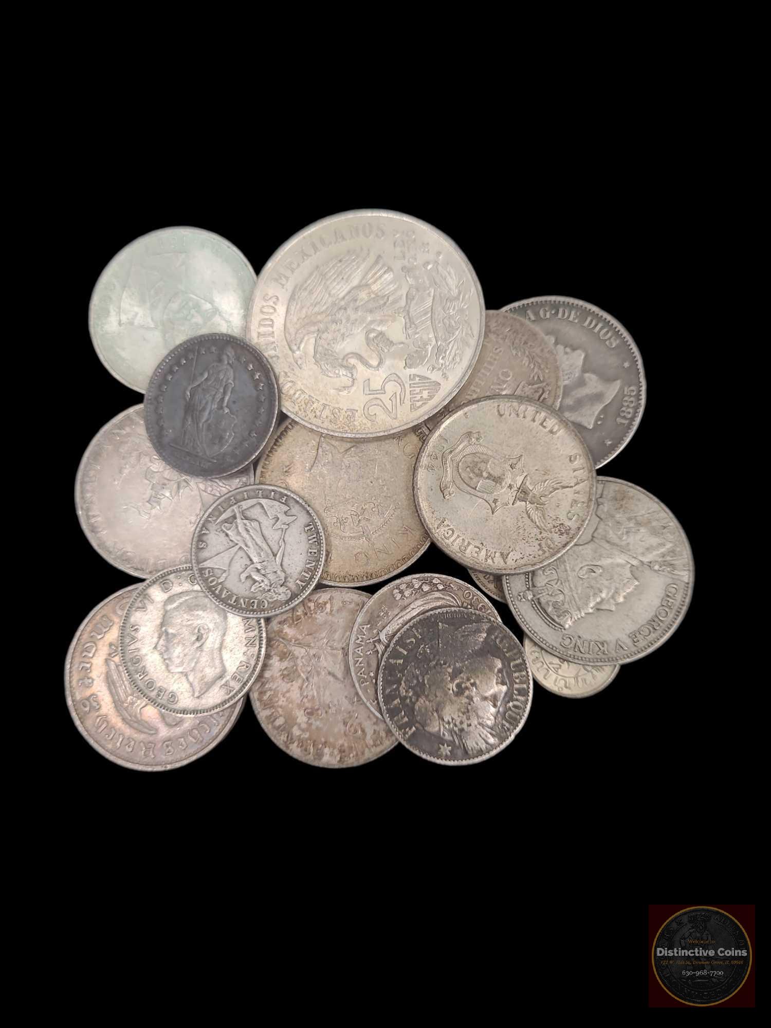 World Silver Coins 5oz. + various fineness (1 of 2)