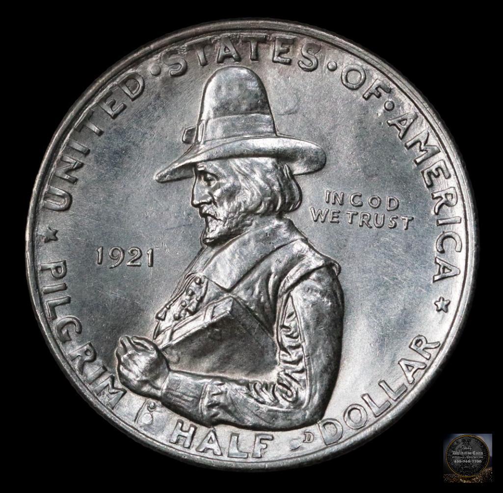 1921 Pilgrim Commemorative Silver Half Dollar (1 of 2)