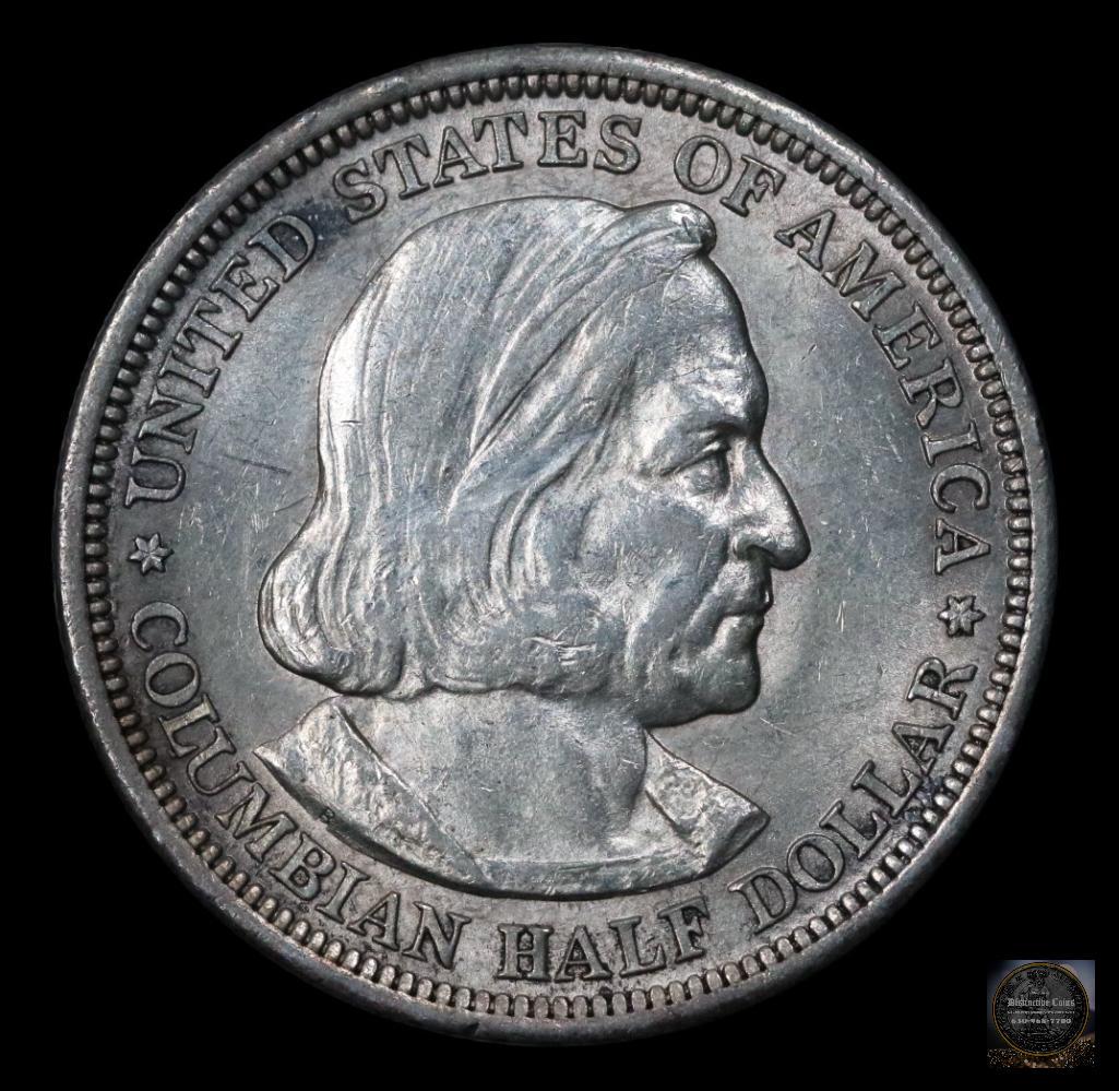 1893 Columbian Exposition Commemorative Silver Half Dollar (1 of 2)
