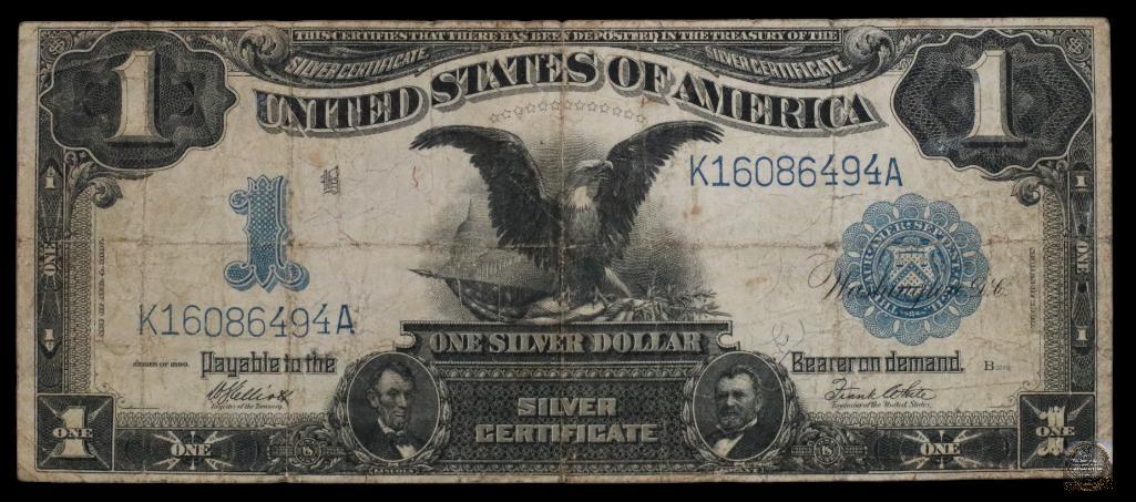 1899 $1 Silver Certificate Black Eagle Note (1 of 2)