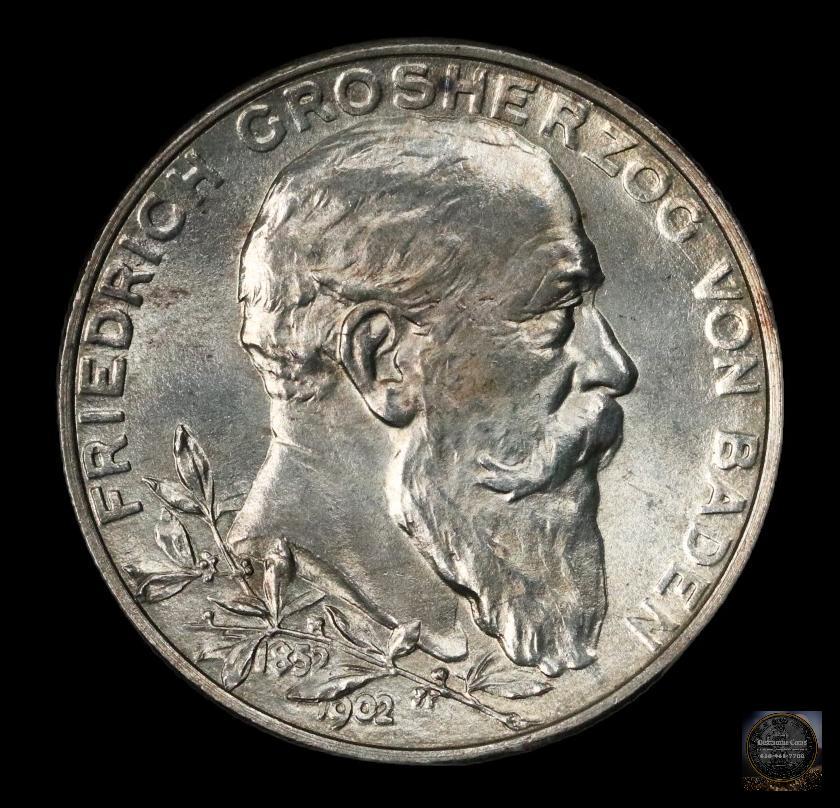 1902 German States BADEN 2 Mark (1 of 2)