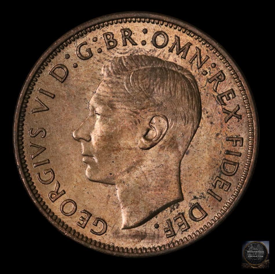 GREAT BRITAIN 1951 PENNY K-869 RED UNC: GREAT BRITAIN 1951 PENNY K-869 RED UNC