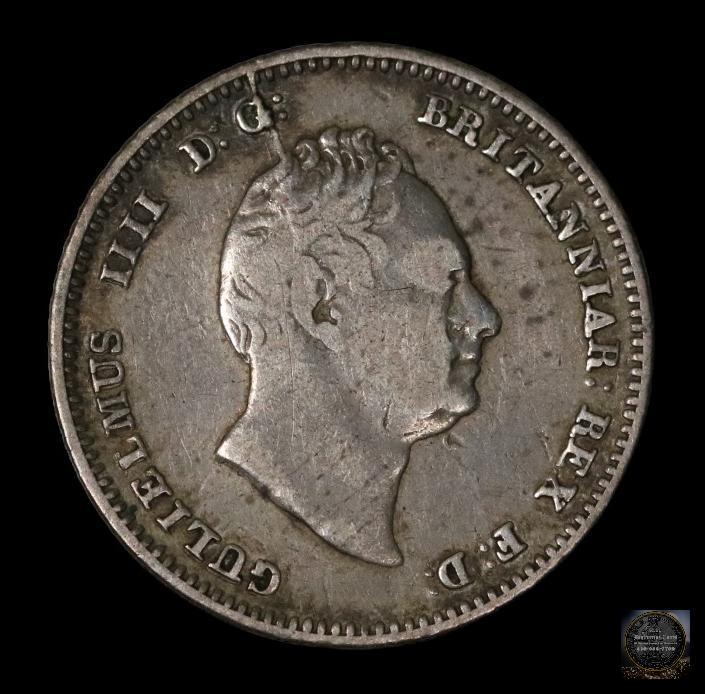 GREAT BRITAIN 1837 4 PENCE K-723 F: GREAT BRITAIN 1837 4 PENCE K-723 F