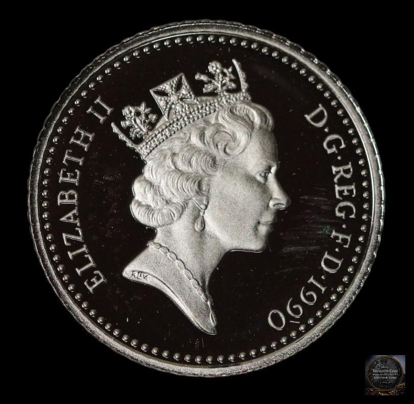 GREAT BRITAIN 1990 5 PENCE K-12 PROOF: GREAT BRITAIN 1990 5 PENCE K-12 PROOF