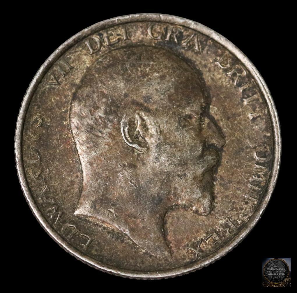 GREAT BRITAIN 1910 SHILLING K-800 VF+ (1 of 2)