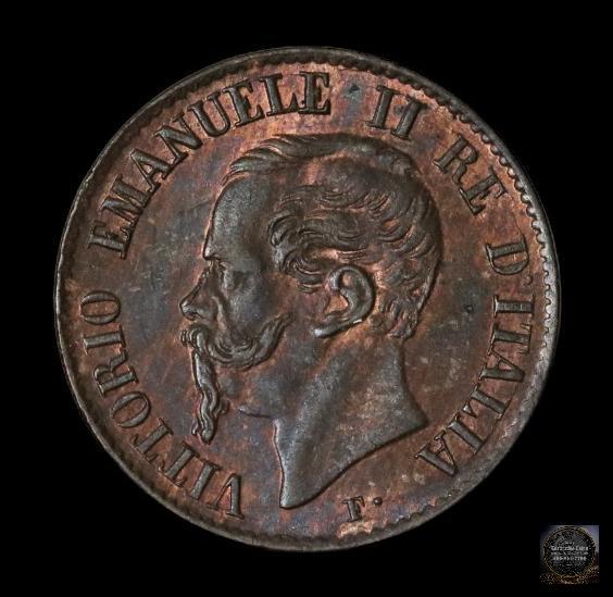 ITALY 1861M CENTESIMI K-1.1 UNC SOME RED: ITALY 1861M CENTESIMI K-1.1 UNC SOME RED