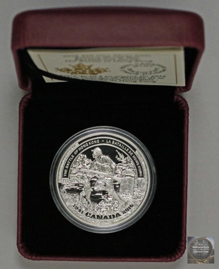 2016 Canada $20 Silver The Battle of Hong Kong Battlefront Series (1 of 3)