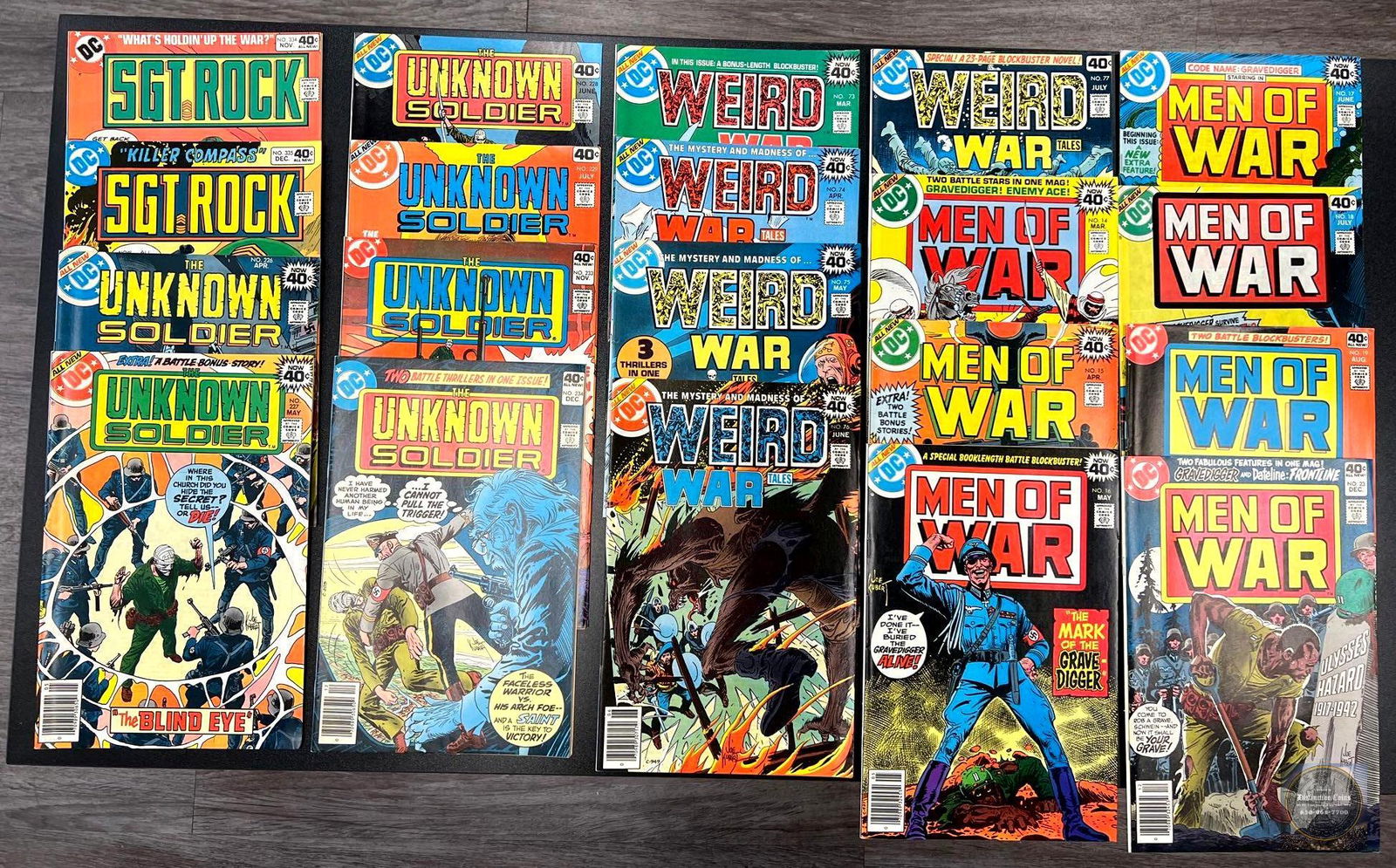 Lot of 20 DC Comics - War Theme (1 of 6)