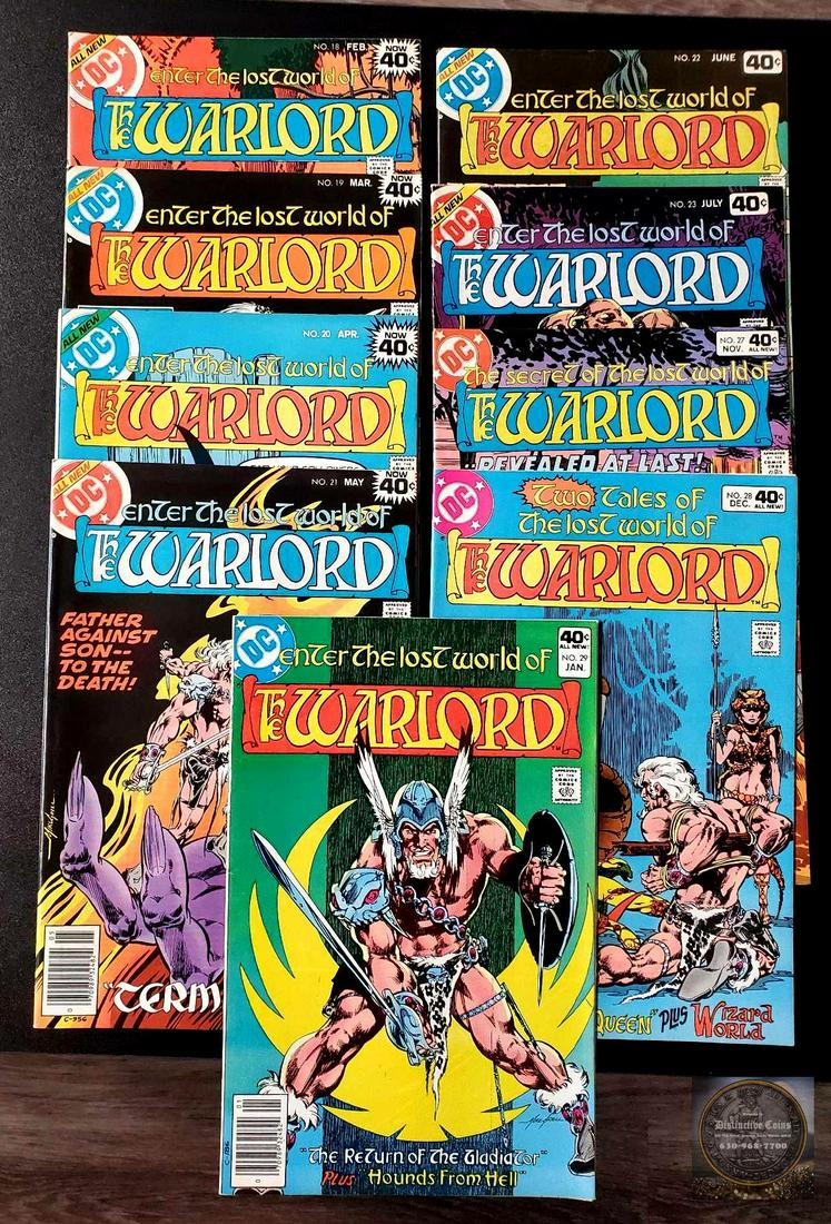 Warlord lot of 9 DC comics (1 of 3)