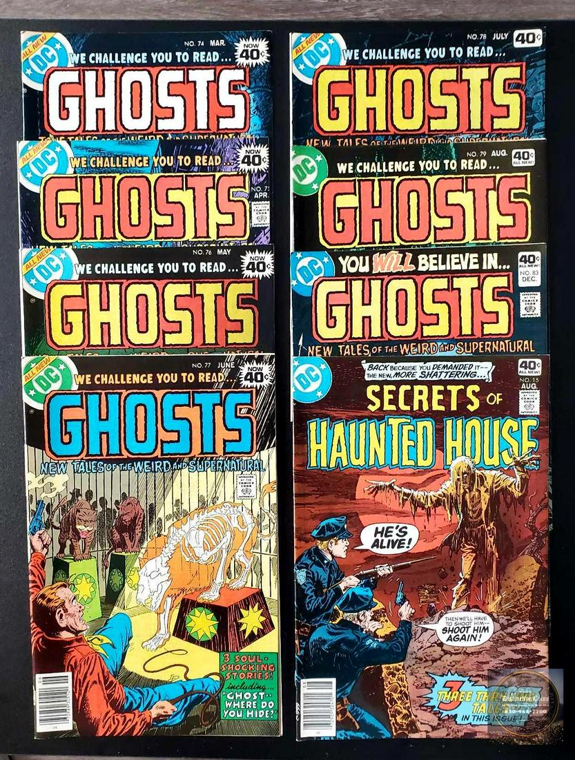 Ghosts plus Secrets of Haunted House lot of 8 DC comics Most books VF to NM (1 of 5)