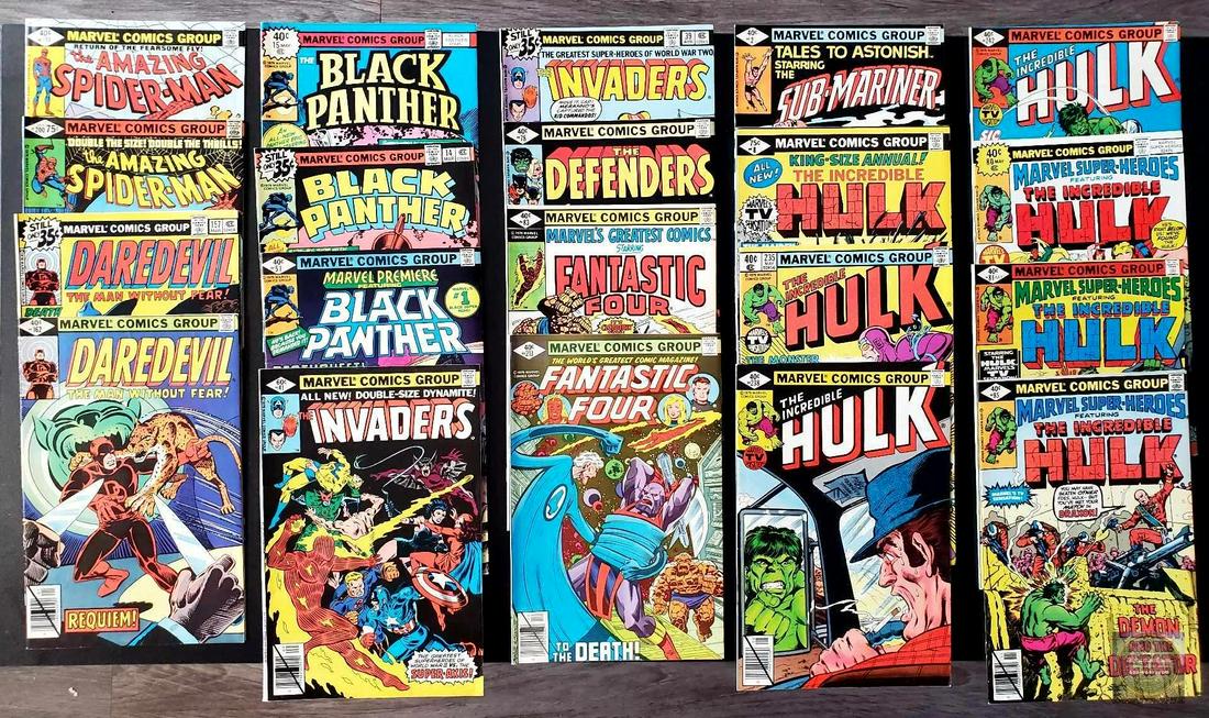 Mixed lot of 20 Marvel comics with Spider-Man, Daredevil, Black Panther, Hulk, Fantastic 4 & more! (1 of 1)