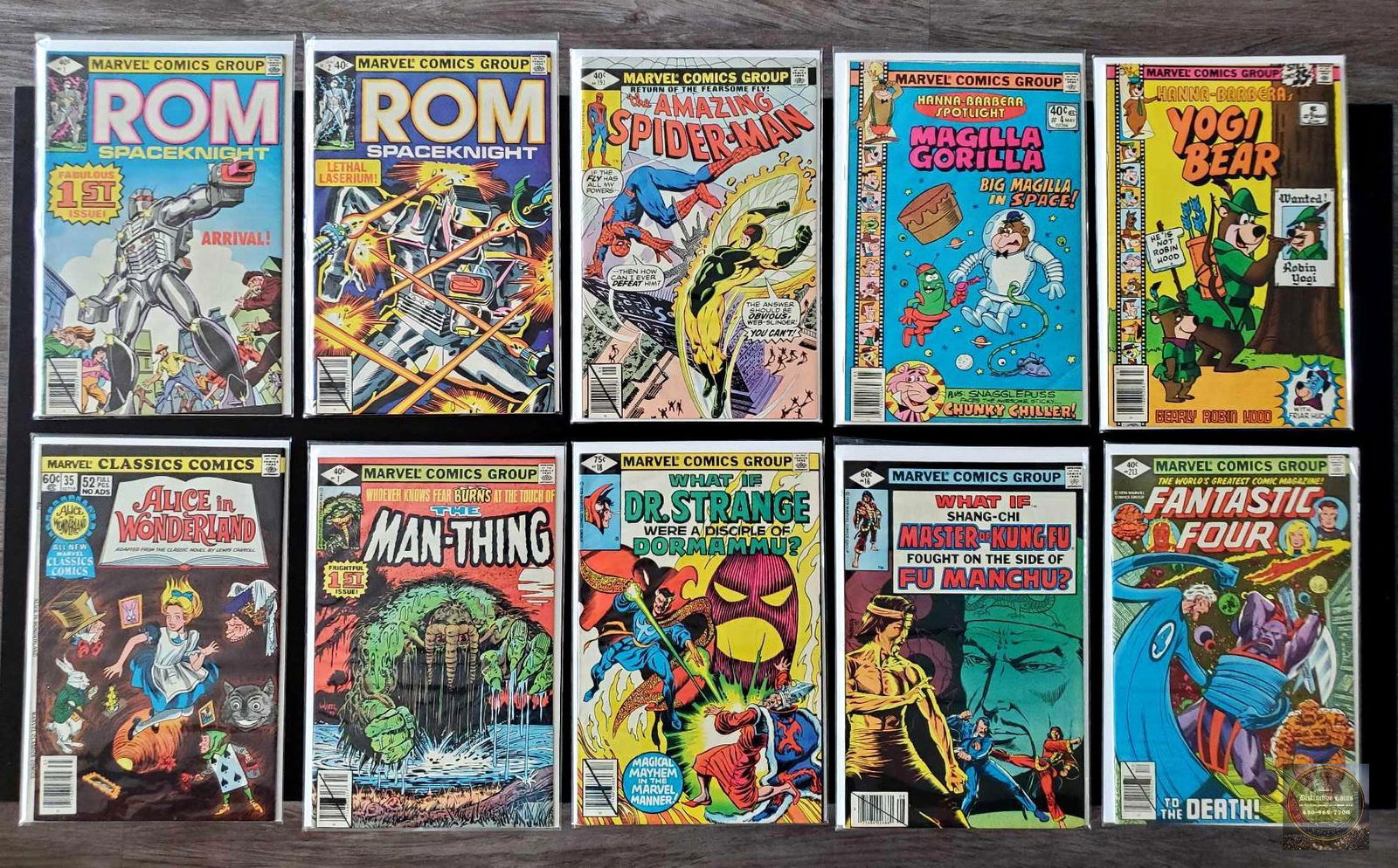 Mixed lot of 10 Marvel comics featuring ROM, Hanna Barbera, What If and more (1 of 11)
