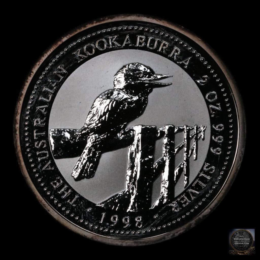 1998 Australia Kookaburra 2oz. .999 Fine Silver Round (1 of 2)