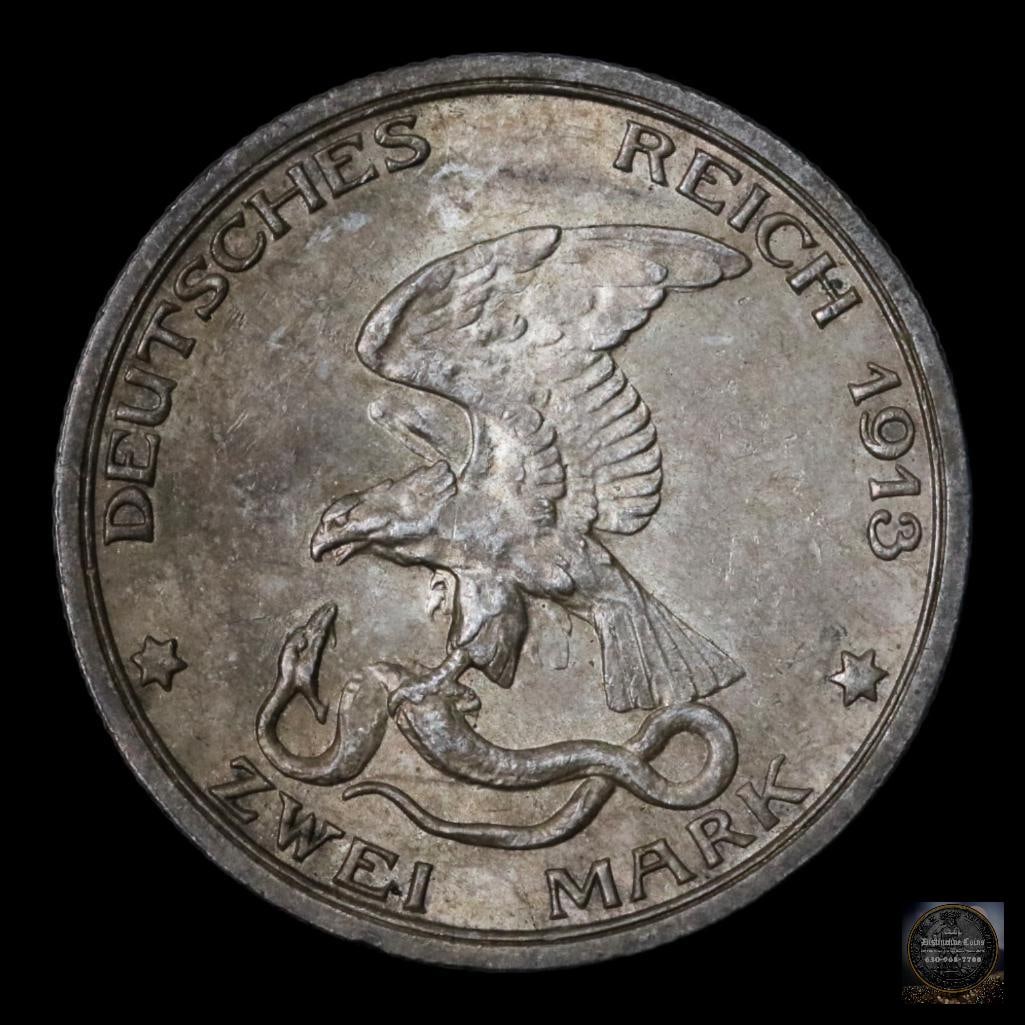 1913 A German States PRUSSIA 2 Mark (1 of 2)