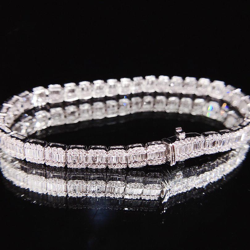 18K White Gold 3.00 CT H Diamond Bracelet (1 of 6)
