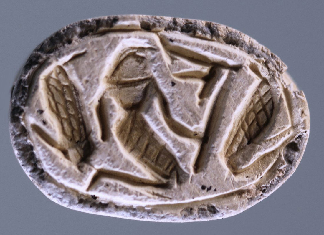 EGYPTIAN STEATITE SCARAB (1 of 2)