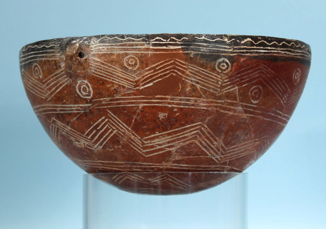 CYPRIOT RED POLISHED WARE BOWL (1 of 4)