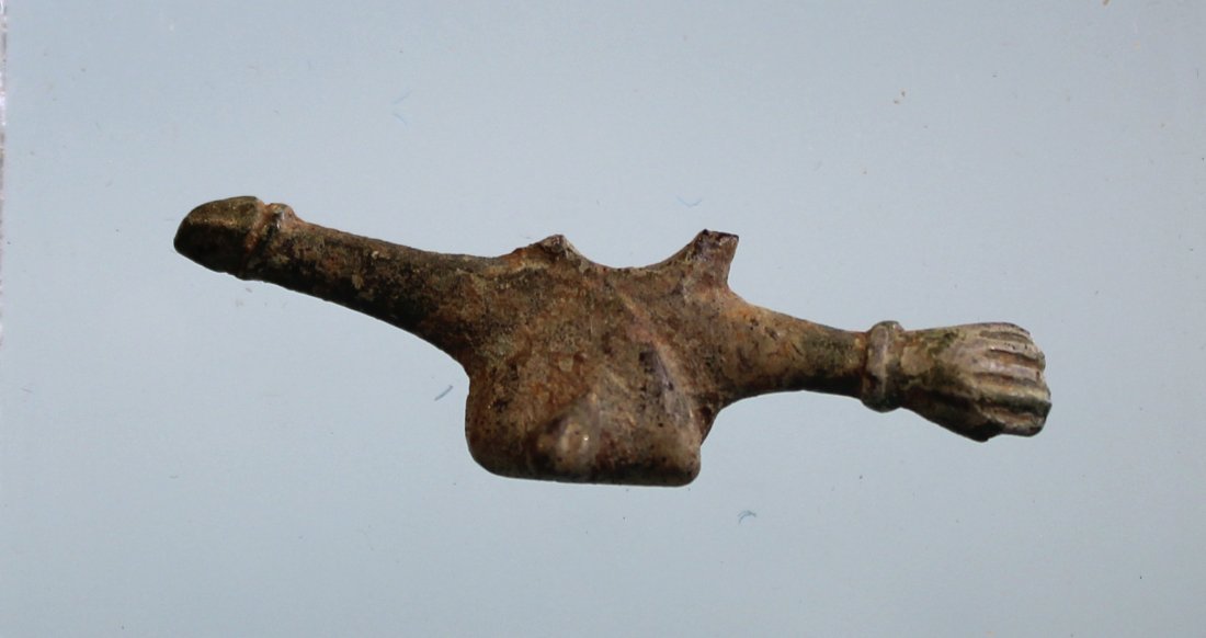 ROMAN BRONZE PHALLIC AMULET (1 of 2)
