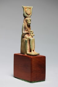 Egyptian Faience Isis Nursing Horus