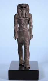 Egyptian Bronze Statuette of Nefertum