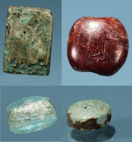 Four Egyptian Beads