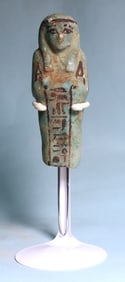 Egyptian Faience Shabti: Nesankhefmaat