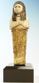 Egyptian Polychrome Limestone Shabti