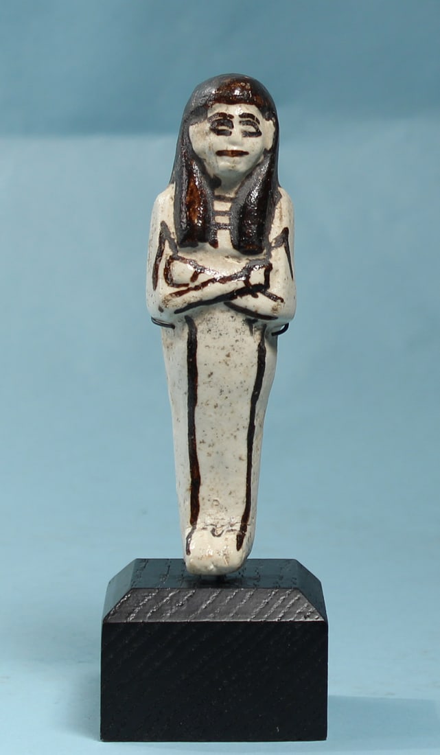 Egyptian White Faience Shabti (1 of 4)