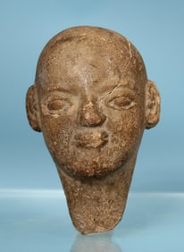 Egyptian Terracotta Doll Head