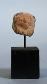 Hellenistic Greek Faience Satyr Head