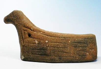 West African Terracotta Abstract Animal