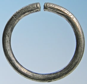 Medieval Silver Cloak Pin Ring