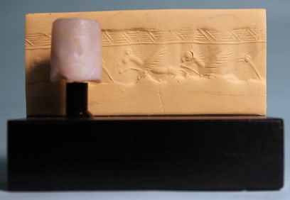 Neo-Assyrian Chalcedony Cylinder Seal