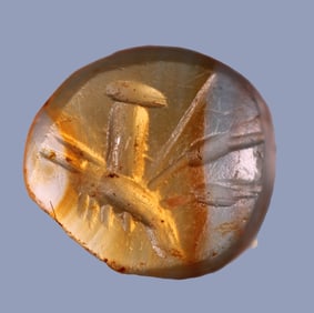 Roman Intaglio: Hand, Phallus, Grain