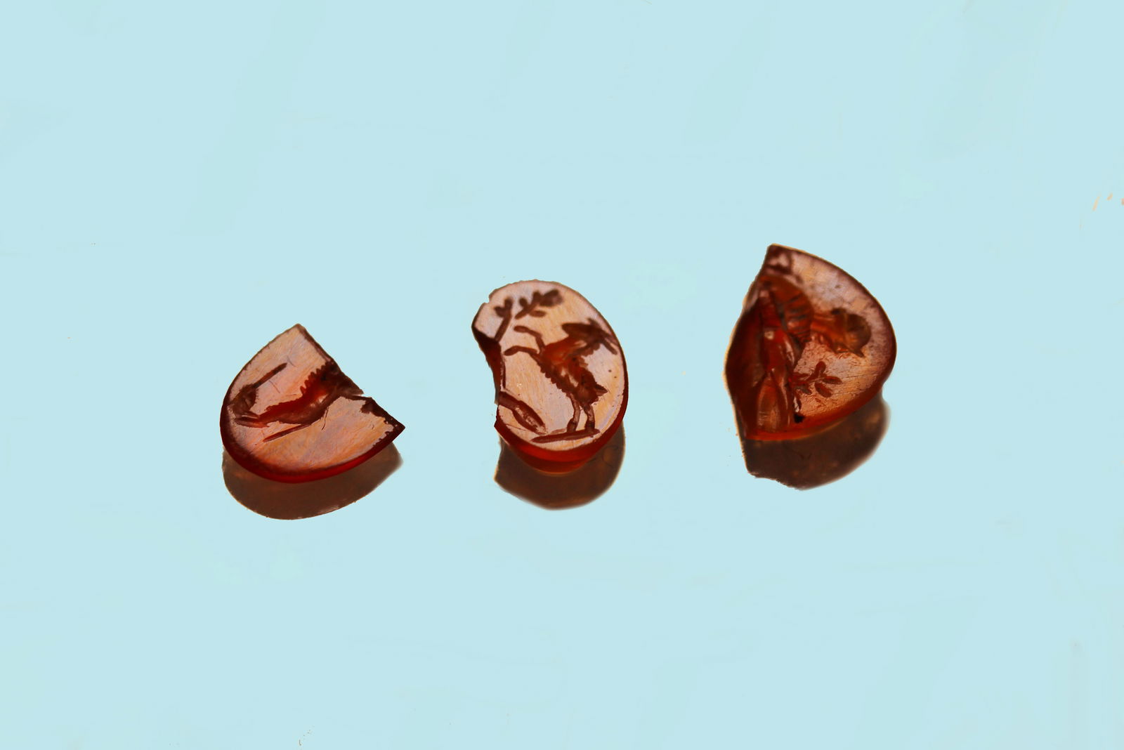 Three Roman Carnelian Intaglios (1 of 2)