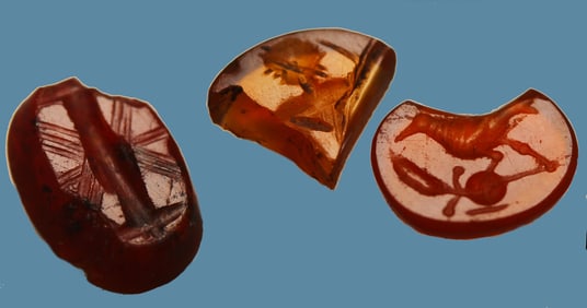 Three Roman Carnelian Intaglios