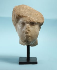 Roman Marble Head of a Woman
