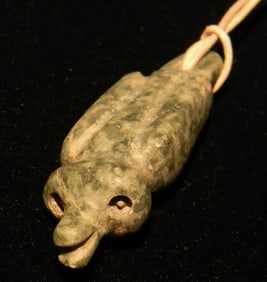 Maya Jade Porpoise Pendant