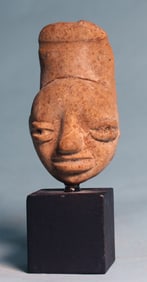Pre-Classic Terracotta Head of a Man